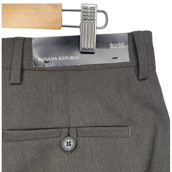 Banana Republic 100% Wool Straight Leg Dress Pants Mens 30x30 NWT $98 - Picture 10 of 10